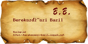 Berekszászi Bazil névjegykártya